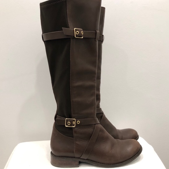 Cole Haan Dark Brown Leather Boots - Picture 4 of 7